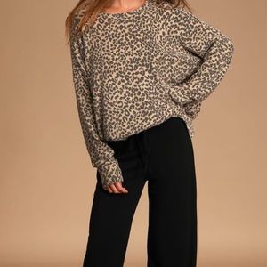 Lulus “Feelin you” leopard print tunic
